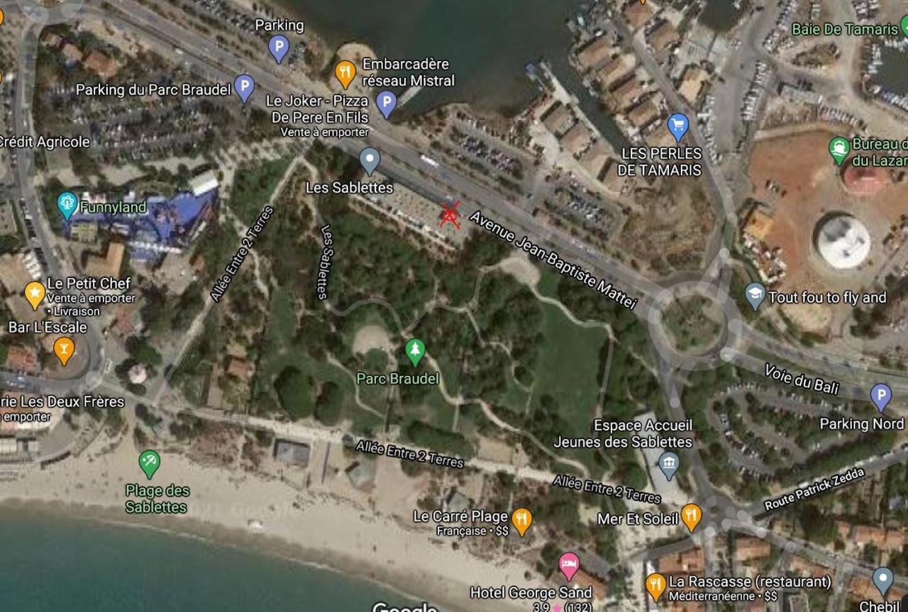 Studio Le Bali Avec Wifi A 100M De La Plage Apartment Ла Сен-сюр-Мер Екстериор снимка